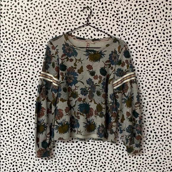 Anthro Dolan Tagawa Floral Sweatshirt - Picture 2 of 5